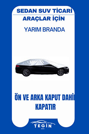 Audi A3 2020 Ve Sonrası Sedan Uyumlu SolarBlock Yarım Araba Brandası