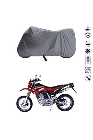 Lifan Lf250 Gy-7 Çantalı  Bağlantı Tokalı  Uyumlu SolarBlock Prime Motosiklet Brandası Örtüsü