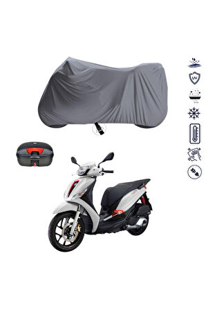 Piaggio Medley S 150 Çantalı  Bağlantı Tokalı  Uyumlu SolarBlock Prime Motosiklet Brandası Örtüsü