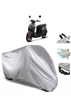 Sym Mio 50  Arka Çanta (bağlantı Tokalı) Uyumlu SolarBlock Prime Motosiklet Brandası Örtüsü