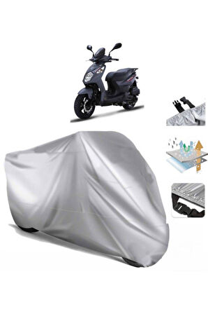 Sym Orbit Iı 125  Arka Çanta (bağlantı Tokalı) Uyumlu SolarBlock Prime Motosiklet Brandası Örtüsü