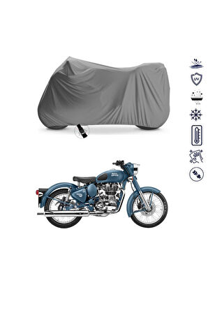 Royal Enfield Classic Squadron Blue Çantalı  Bağlantı Tokalı  Uyumlu SolarBlock  Branda