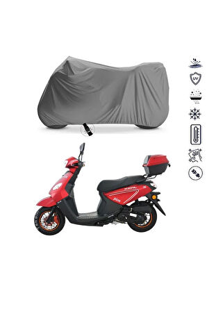 Kral Kr-44 Pion 50  Bağlantı Tokalı  Uyumlu SolarBlock Prime Motosiklet Brandası Örtüsü