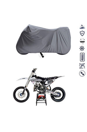 Husqvarna Tc 85 19_16 Çantalı  Bağlantı Tokalı  Uyumlu SolarBlock Prime Motosiklet Brandası Örtüsü