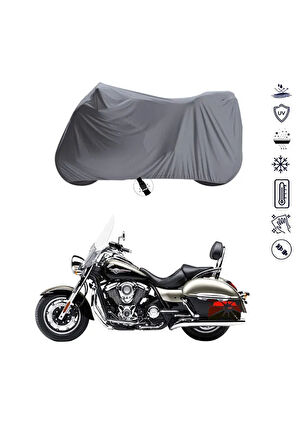 Kawasaki VN 1700 Voyager Çantalı  Bağlantı Tokalı  Uyumlu SolarBlock  Motosiklet Brandası Örtüsü