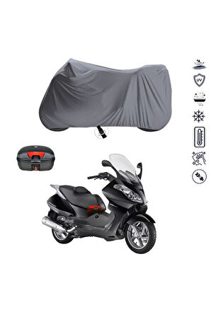 Aprilia Atlantic 500 Çantalı  Bağlantı Tokalı  Uyumlu SolarBlock Prime Motosiklet Brandası Örtüsü