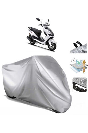 Rks Pesaro 125  Arka Çanta (bağlantı Tokalı) Uyumlu SolarBlock Prime Motosiklet Brandası Örtüsü