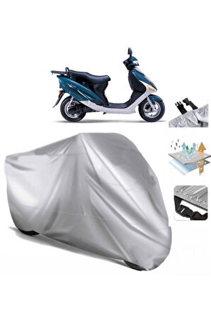 Hyosung Ez 100  Arka Çanta (bağlantı Tokalı) Uyumlu SolarBlock Prime Motosiklet Brandası Örtüsü