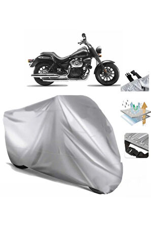 Rks Cruiser 250  Arka Çanta (bağlantı Tokalı) Uyumlu SolarBlock Prime Motosiklet Brandası Örtüsü