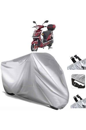 E-mon Duo Bike Elektrikli Arka Çanta (bağlantı Tokalı) Uyumlu SolarBlock  Motosiklet Brandası Örtüsü