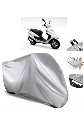 Asya Efsane Eco 100  Arka Çanta (bağlantı Tokalı) Uyumlu SolarBlock Prime Motosiklet Brandası Örtüsü