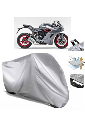 Ducati Supersport (bağlantı Tokalı) Uyumlu SolarBlock Prime Motosiklet Brandası Örtüsü