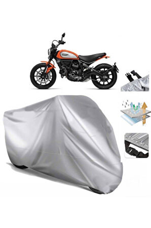 Ducati Scrambler Icon  Arka Çanta (bağlantı Tokalı) Uyumlu SolarBlock  Motosiklet Brandası Örtüsü