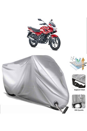 Bajaj Discover 150 F  Arka Çanta (bağlantı Tokalı) Uyumlu SolarBlock  Motosiklet Brandası Örtüsü