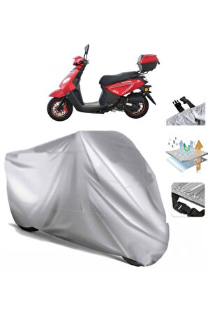 Kral Motor Kr-44 Pion 50  Arka Çanta (bağlantı Tokalı) Uyumlu SolarBlock  Motosiklet Brandası Örtüsü