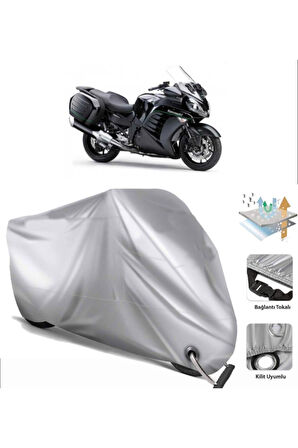 Kawasaki Gtr 1400  Arka Çanta (bağlantı Tokalı) Uyumlu SolarBlock Prime Motosiklet Brandası Örtüsü