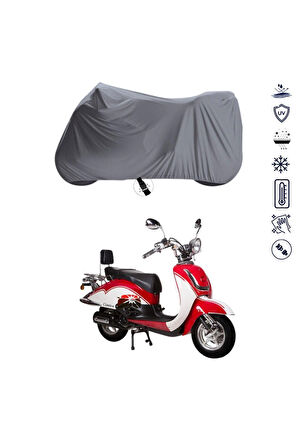 Rmg Spark 50 Çantalı  Bağlantı Tokalı  Uyumlu SolarBlock Prime Motosiklet Brandası Örtüsü