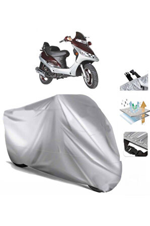 Cheeta Cl 150t-3  Arka Çanta (bağlantı Tokalı) Uyumlu SolarBlock Prime Motosiklet Brandası Örtüsü