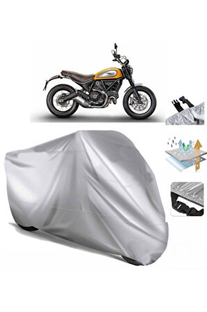 Ducati Scrambler Classic  Arka Çanta (bağlantı Tokalı) Uyumlu SolarBlock  Motosiklet Brandası Örtüsü