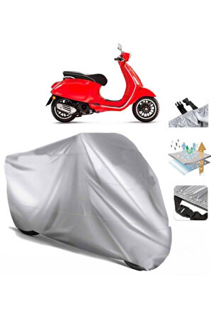 Vespa Sprint 125  Arka Çanta (bağlantı Tokalı) Uyumlu SolarBlock Prime Motosiklet Brandası Örtüsü