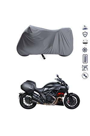 Ducati Diavel Strada Arka Çanta  Bağlantı Tokalı  Uyumlu SolarBlock Prime Motosiklet Brandası Örtüsü
