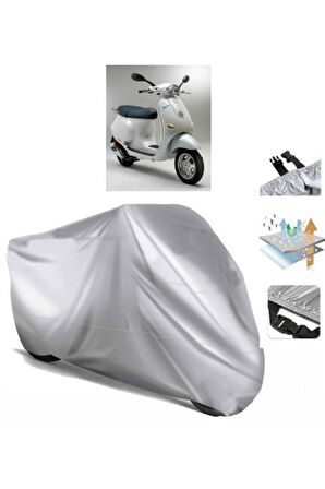 Vespa Et 4  Arka Çanta (bağlantı Tokalı) Uyumlu SolarBlock Prime Motosiklet Brandası Örtüsü