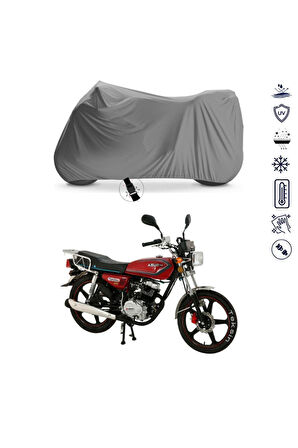 Abush Cga 125i Çantalı  Bağlantı Tokalı  Uyumlu SolarBlock Prime Motosiklet Brandası Örtüsü