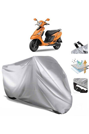 Tvs Scooty Zest 110  Arka Çanta (bağlantı Tokalı) Uyumlu SolarBlock Prime Motosiklet Brandası Örtüsü