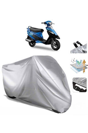Tvs Scooty Pep Plus  Arka Çanta (bağlantı Tokalı) Uyumlu SolarBlock Prime Motosiklet Brandası Örtüsü