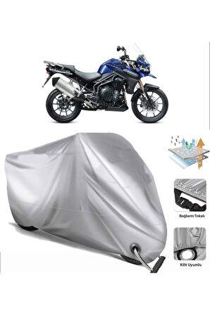 Triumph Tiger Explorer 1200  Arka Çanta (bağlantı Tokalı) Uyumlu SolarBlock  Motosiklet Brandası