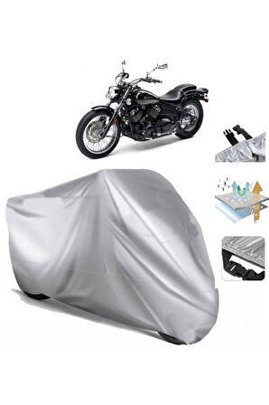 Yamaha Xvs 650 Drag Star (bağlantı Tokalı) Uyumlu SolarBlock Prime Motosiklet Brandası Örtüsü