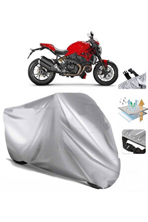 Ducati Monster 1200 R  Arka Çanta (bağlantı Tokalı) Uyumlu SolarBlock  Motosiklet Brandası Örtüsü