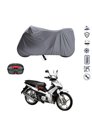 Spada Caliente 100 EFI Çantalı  Bağlantı Tokalı  Uyumlu SolarBlock Prime Motosiklet Brandası Örtüsü