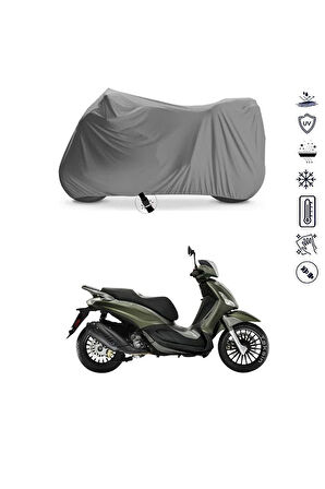 Piaggio Beverly 300 Rst Çantalı Bağlantı Tokalı Uyumlu Solarblock Prime Motosiklet Brandası Örtüsü