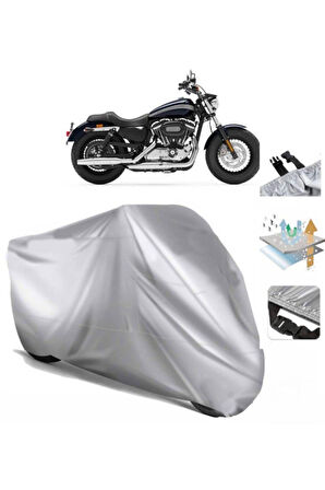 Sportster 1200 Custom  Arka Çanta (bağlantı Tokalı) Uyumlu SolarBlock  Motosiklet Brandası Örtüsü