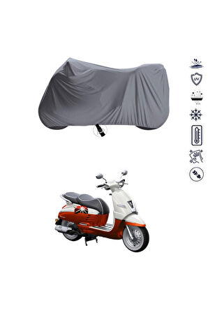 Peugeout Django 150  Bağlantı Tokalı  Uyumlu SolarBlock Prime Motosiklet Brandası Örtüsü