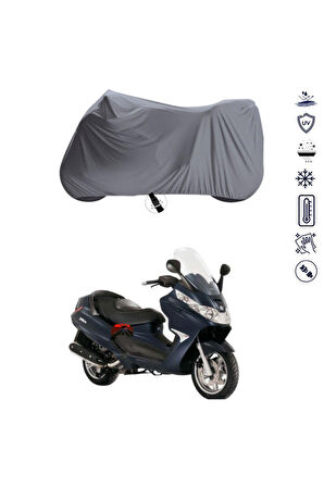 Piaggio X8 400 ie Arka Çanta  Bağlantı Tokalı  Uyumlu SolarBlock Prime Motosiklet Brandası Örtüsü