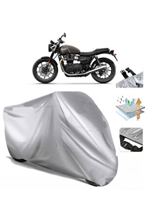 Triumph Street Twin (bağlantı Tokalı) Uyumlu SolarBlock Prime Motosiklet Brandası Örtüsü