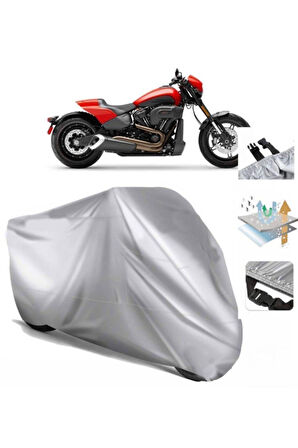 Softail Fxdr 114  Arka Çanta (bağlantı Tokalı) Uyumlu SolarBlock Prime Motosiklet Brandası Örtüsü