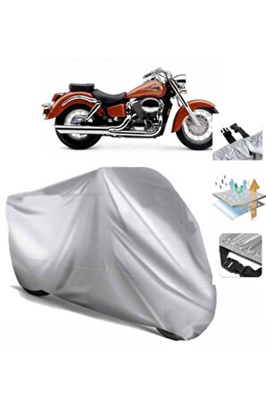 Honda Vt 750 Shadow Ace  Arka Çanta (bağlantı Tokalı) Uyumlu SolarBlock  Motosiklet Brandası Örtüsü