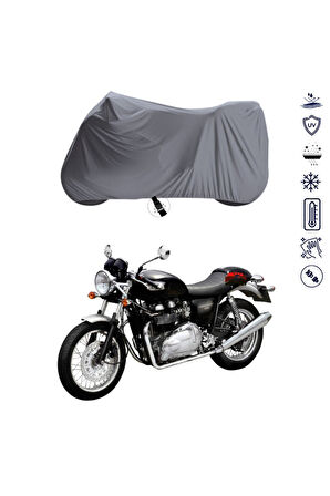 Triumph Thruxton 900  Bağlantı Tokalı  Uyumlu SolarBlock Prime Motosiklet Brandası Örtüsü