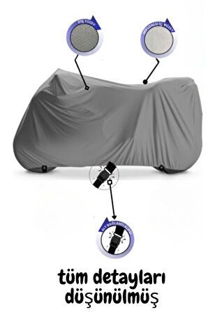 Triumph Daytona 675 R   Bağlantı Tokalı  Uyumlu SolarBlock Prime Motosiklet Brandası Örtüsü