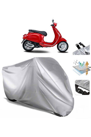 Piaggio Vespa 150 (bağlantı Tokalı) Uyumlu SolarBlock Prime Motosiklet Brandası Örtüsü