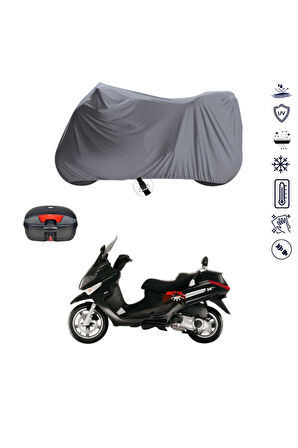 Piaggio X Evo 250 Çantalı  Bağlantı Tokalı  Uyumlu SolarBlock Prime Motosiklet Brandası Örtüsü