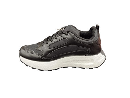 Flet Ortopedik Köpük Taban Simli Kadın Günlük Sneaker Spor Ayakkabı