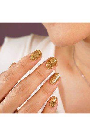 Golden Stardust Jel Tırnak 16 Adet, 1 Kullanım