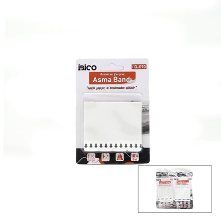Resim Ve Çerçeve Asma Bandı - 10'Lu Paket - 7 Kg Taşıma Kapasitesi