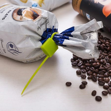 Kilit Şeklinde Silikon Kablo Ve Poşet Bağlama Aparatı (3'Lü Set)