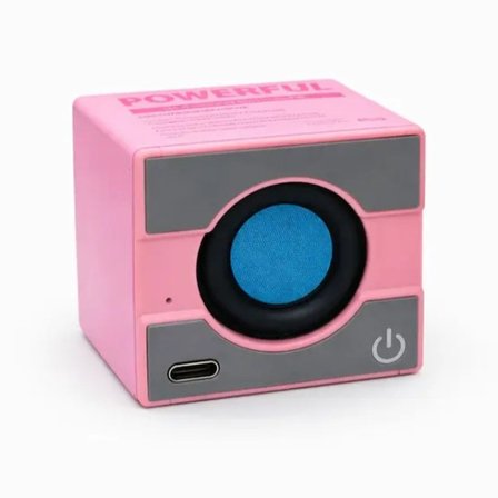 Taşınabilir Hoparlör - Type C (Usb-C) - Güçlü Bass - Küp Tasarım