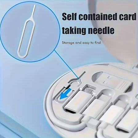 Çok Fonksiyonlu Seyahat Kiti - Standlı Adaptörlü - Düzenleyici Kutu